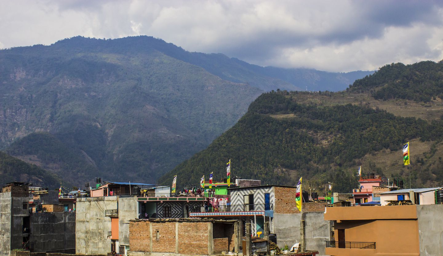 View of Besisahar, Nepal