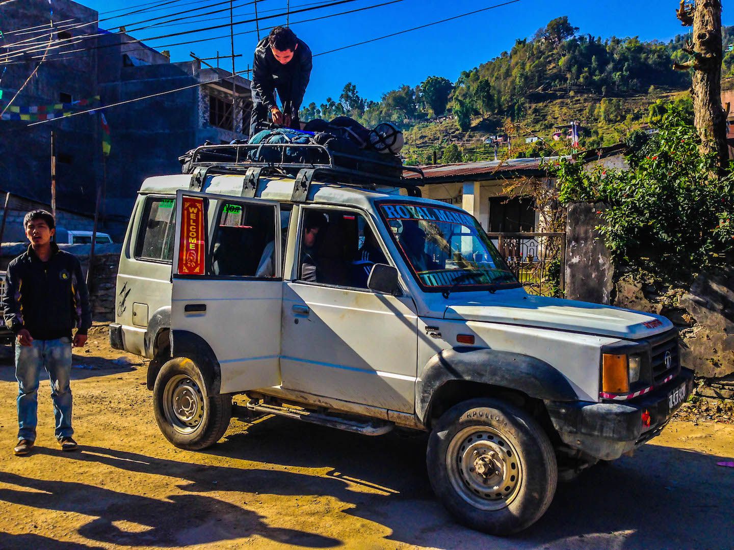 Our jeep from Besisahar to Chame, Nepal