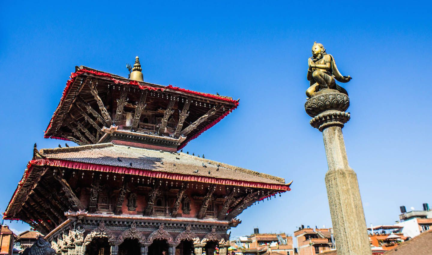 Statue at Patan Durbar Square, Nepal