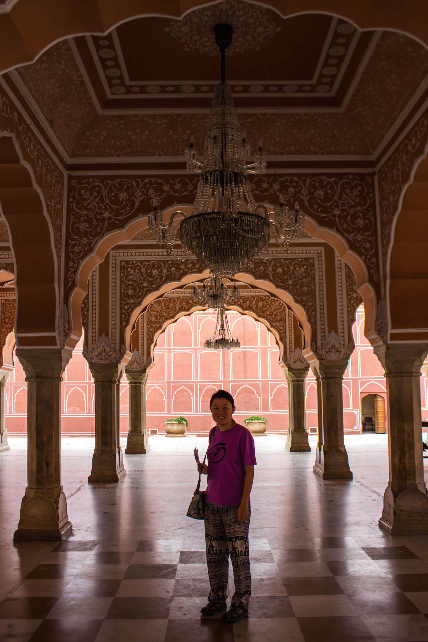 Julie at the City Palace in Jaipur, India