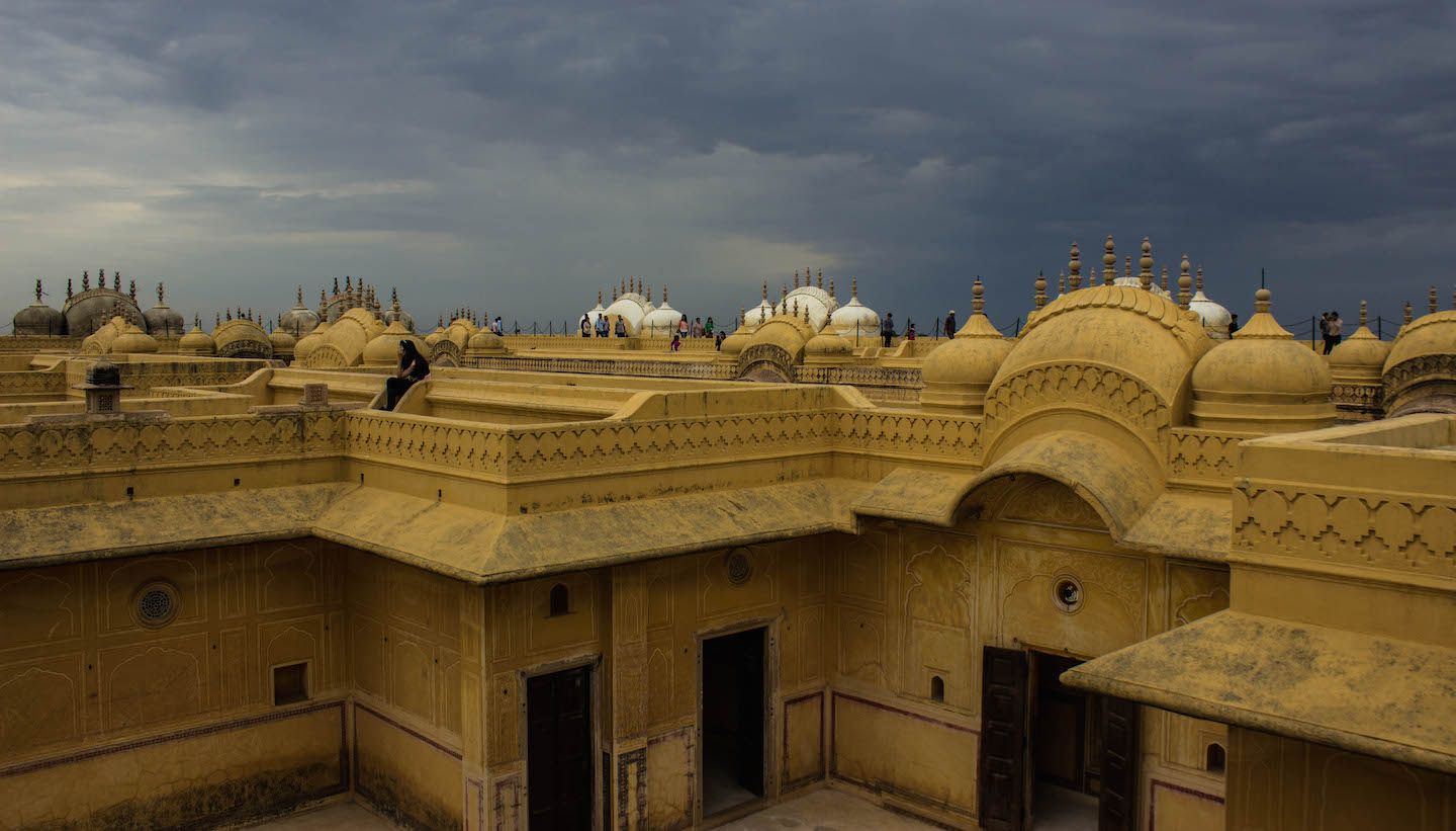 Roof top of Nahargarh Fort in Jaipur, India