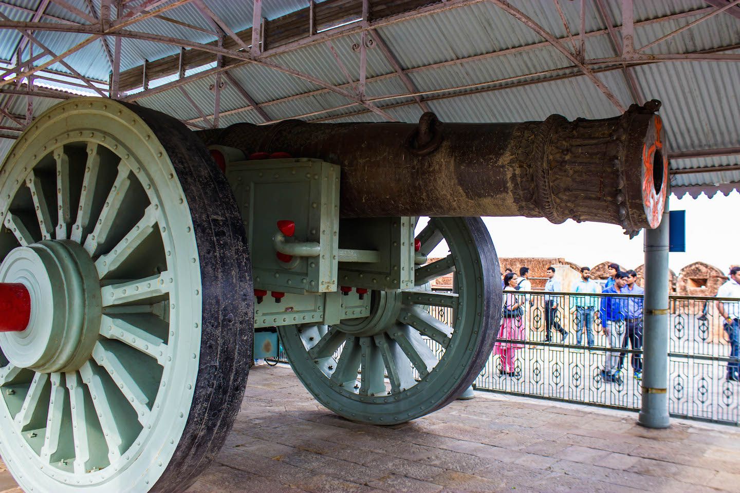 Jaivana Cannon, the biggest wheel cannon in the world, Jaigarh Fort, Jaipur, India