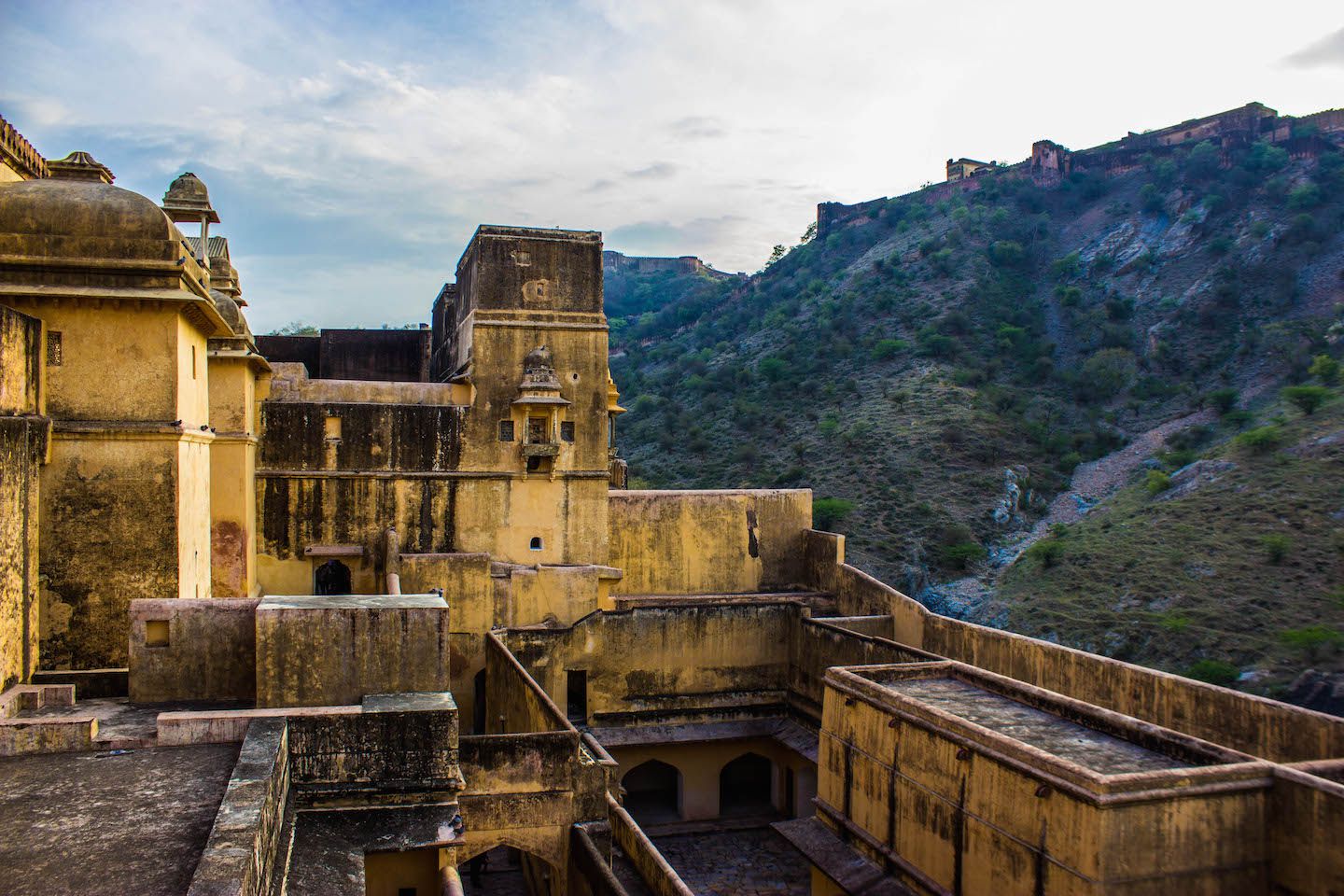Traces of Persian architecture at Amer Fort, Jaipur, India
