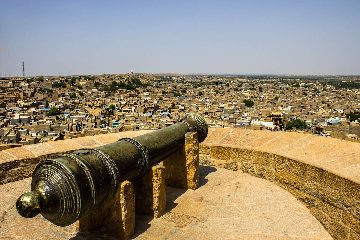Cannon in the Jaisalmer Fort, Jaisalmer, India