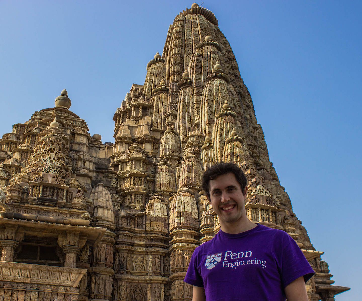 Carlos at the Kandariya-Mahadev temple, Khajuraho, India