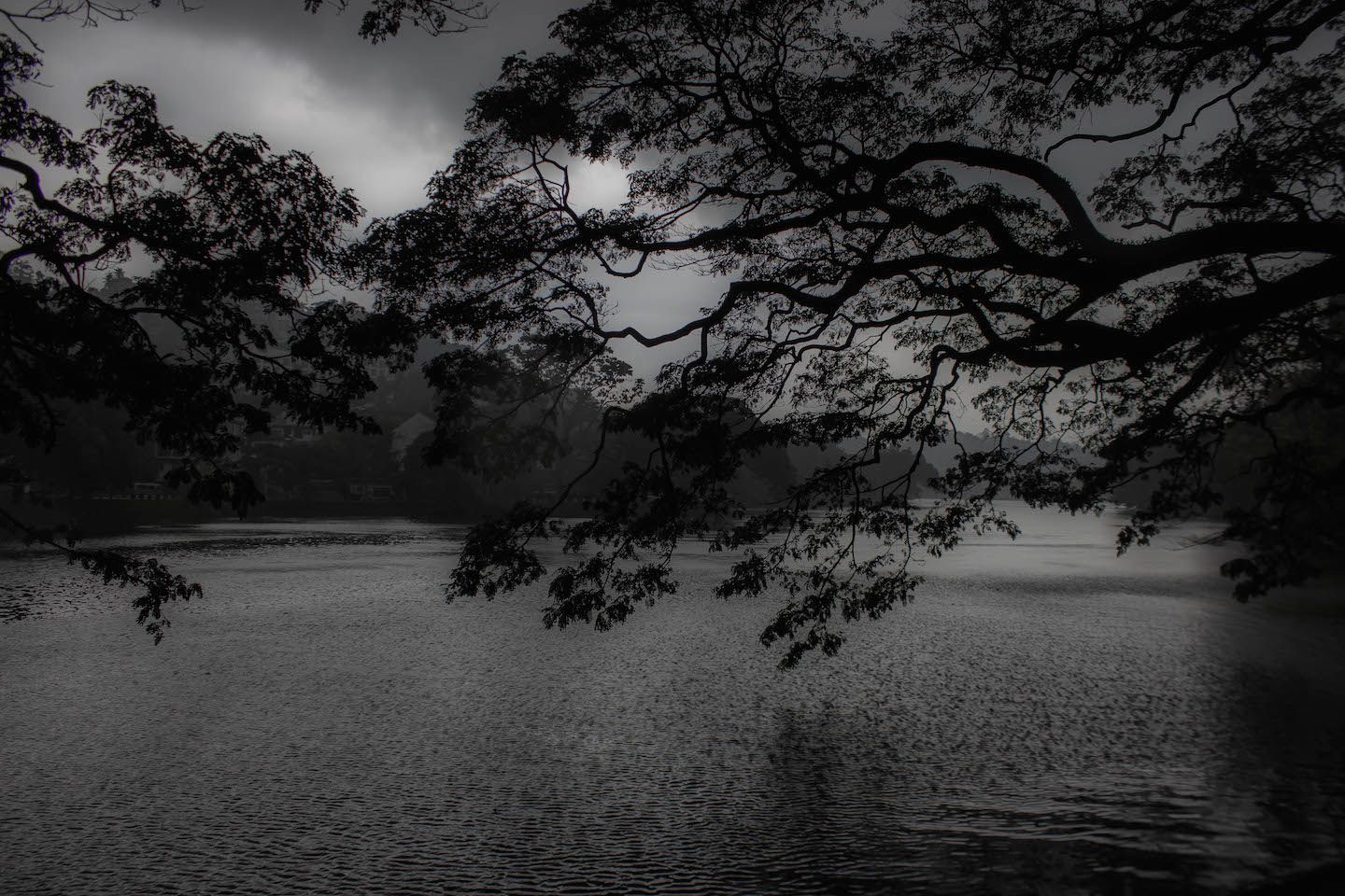 Ominous sky in Kandy, Sri Lanka