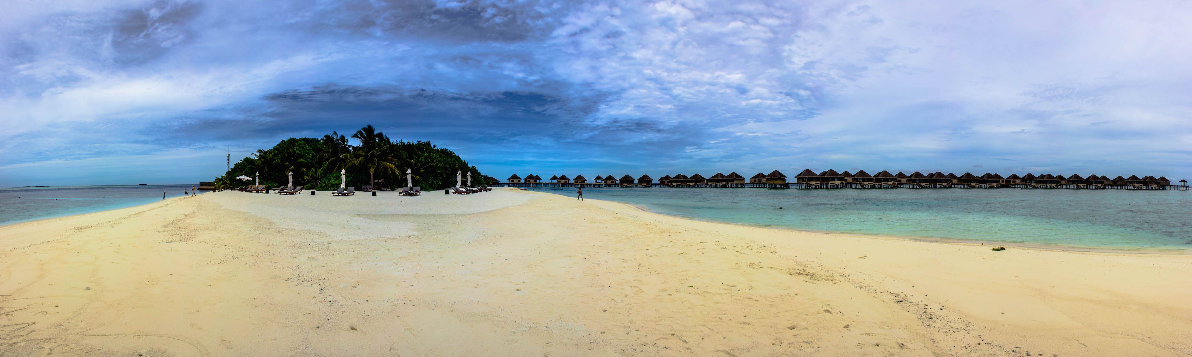 Panoramic view of the beach, Vadoo Resort, Maldives