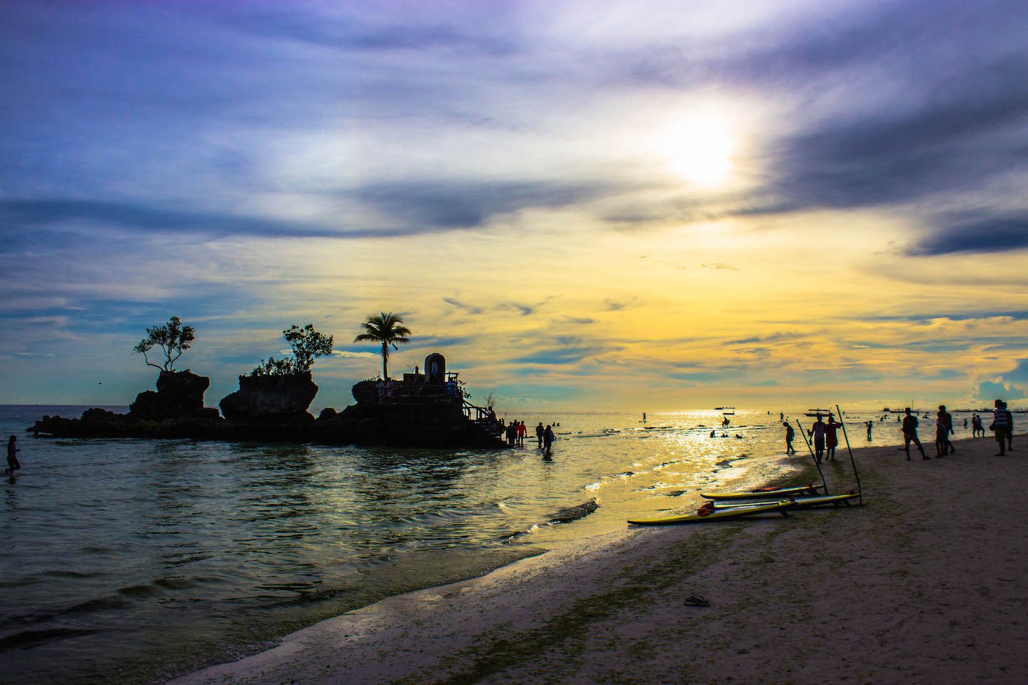 VIew of Willy's Rock, Boracay, Philippines