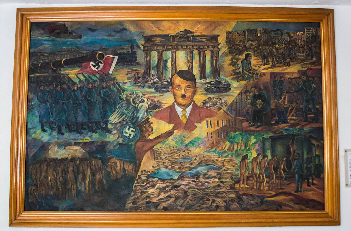 Painting depicting World War II history, Corregidor, Philippines