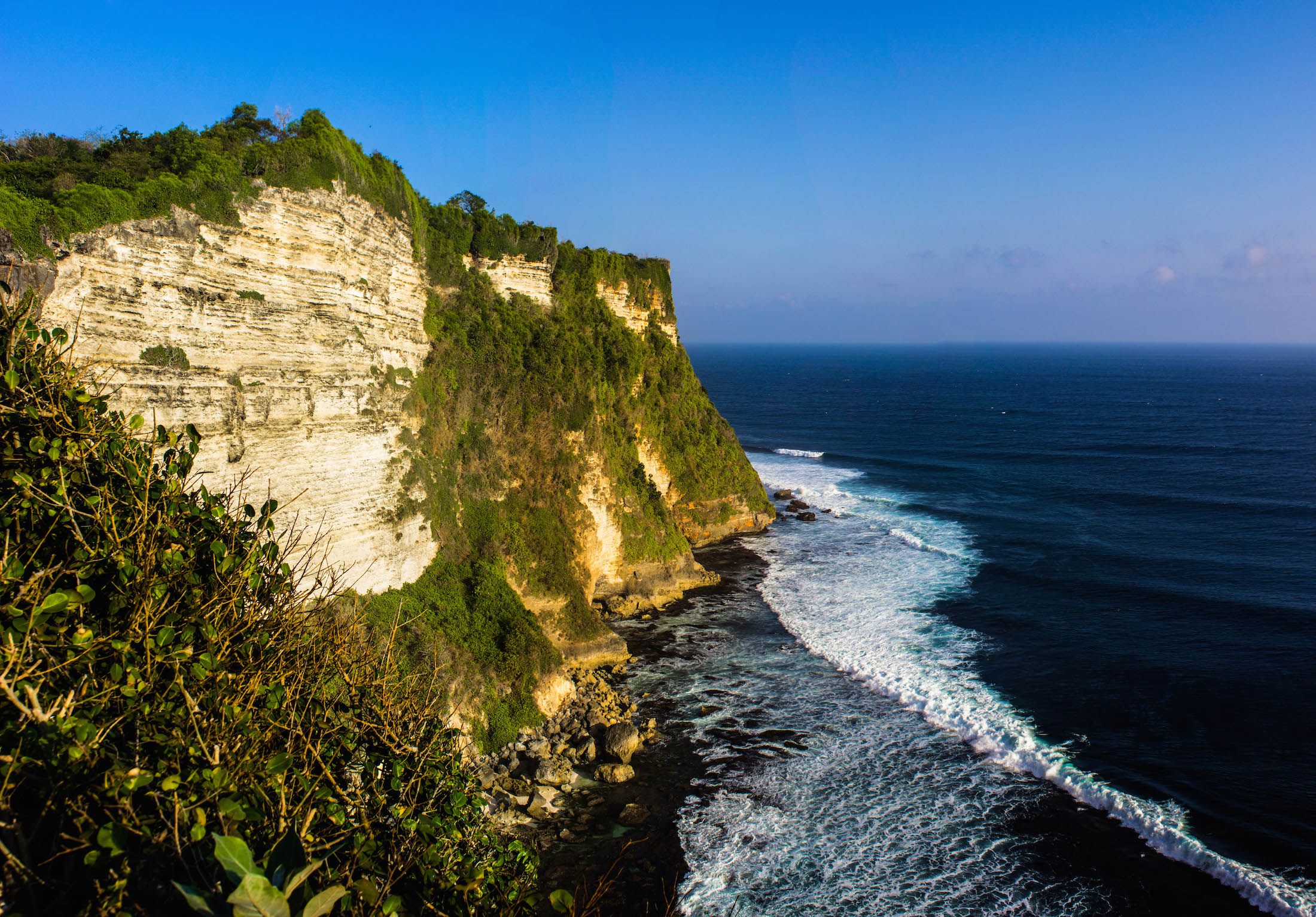 Cliffs at the Uluwatu temple, Bali, Indonesia