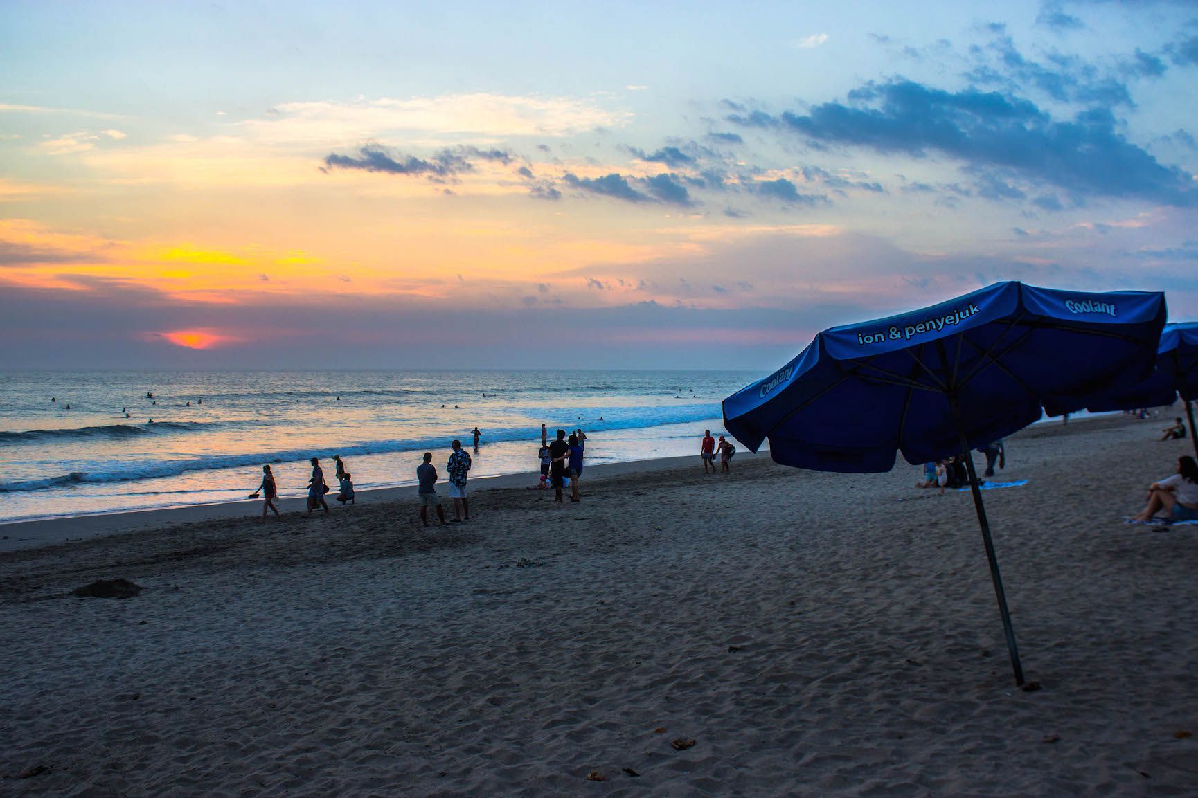 Sunset over Kuta Beach, Bali, Indonesia
