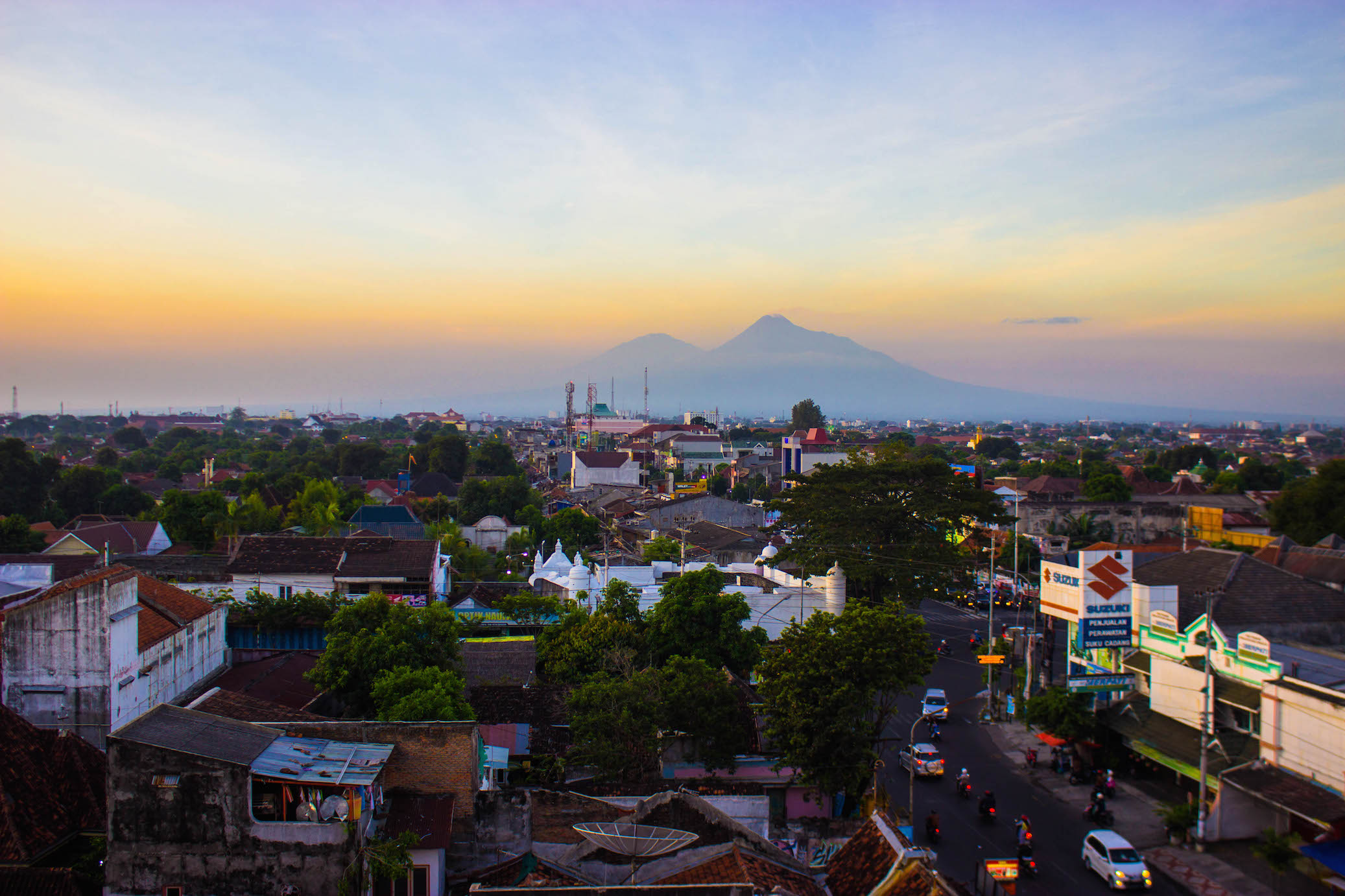 Sunset in Yogyakarta, Indonesia