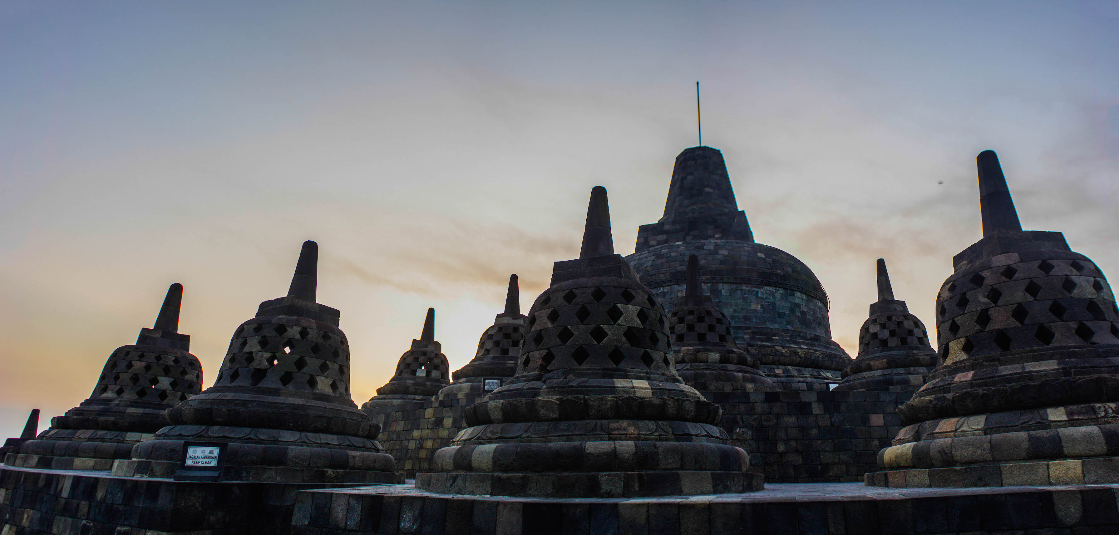Top level of Borobudur, Indonesia