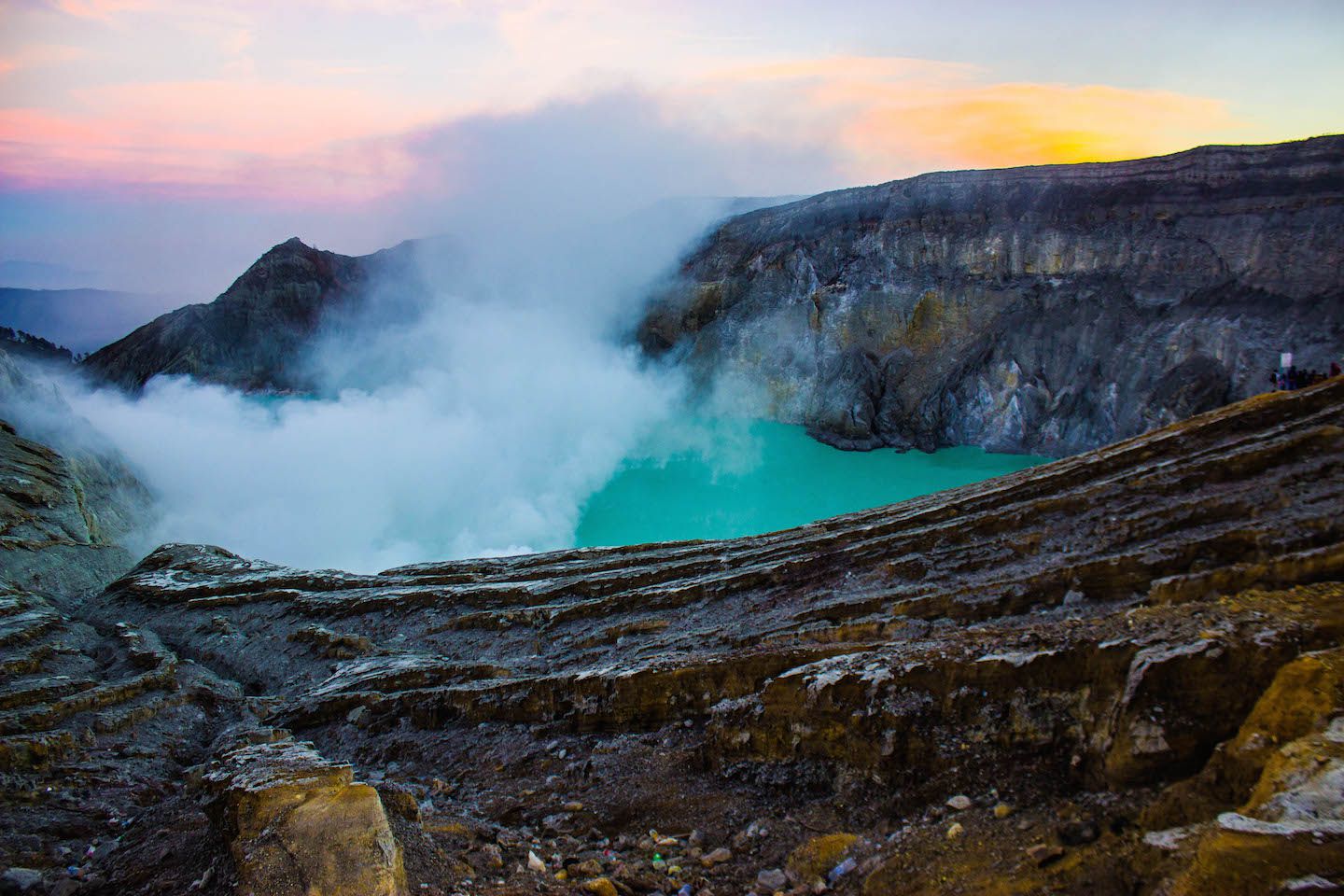Crater of Mt. Ijen, Indonesia