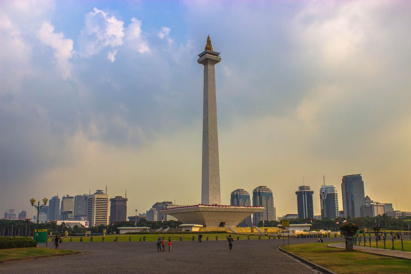 View of the National Monument in Jakarta, Indonesia