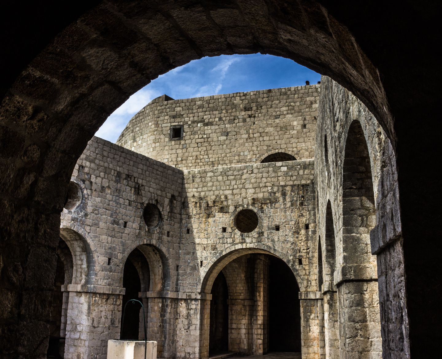 Inside Fort Lovrijenac, Dubrovnik, Croatia