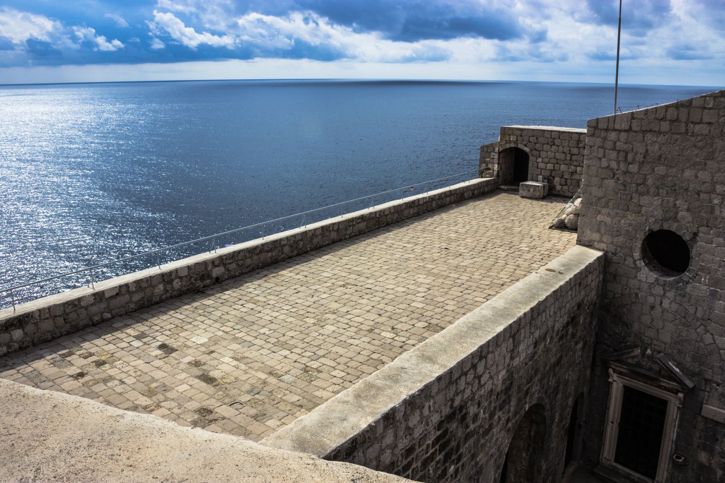 Fort Lovrijenac used as a filming set in Game of Thrones, Dubrovnik, Croatia