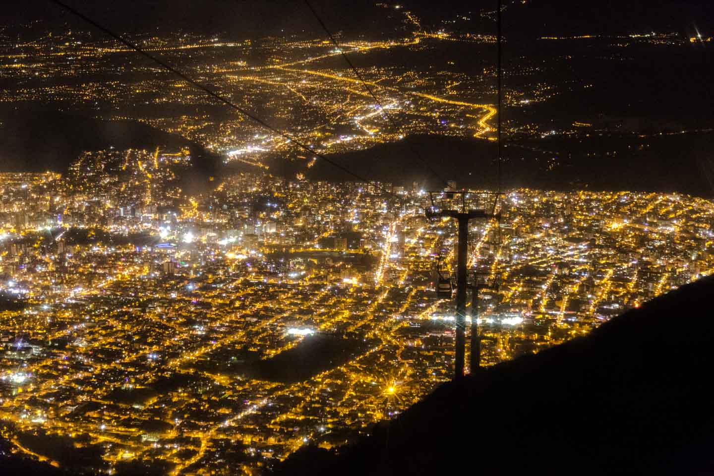 Descending into Quito, TeleferiQo, Quito, Ecuador