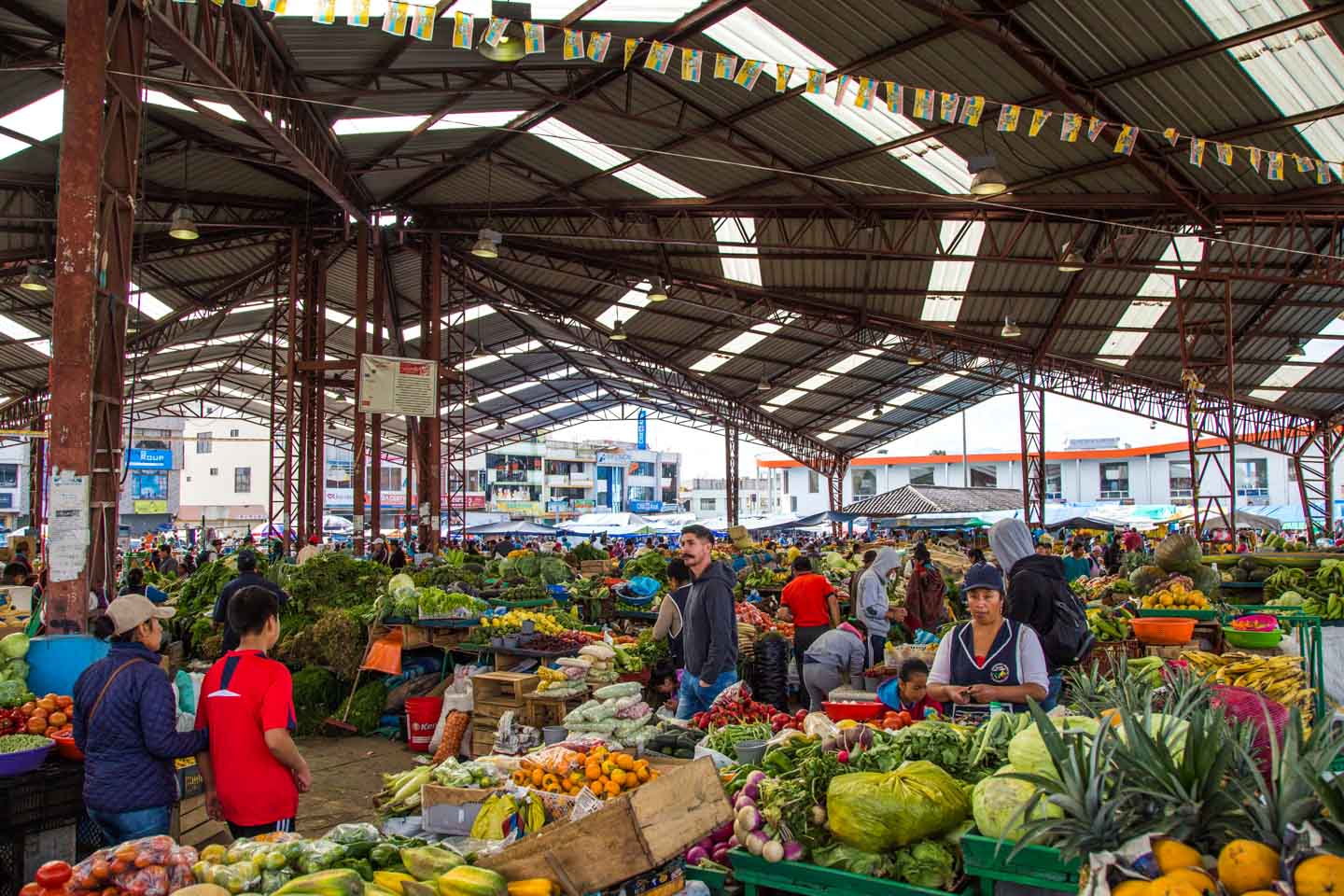 Colorful produce at Pujilí market, Pujilí, Ecuador