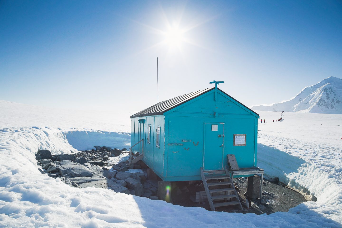 Hut at Damoy landing site, Antarctica