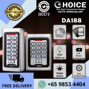 Door Access Control System Electromagnetic Lock Wiring Diagram Installation Price CHOICE RFID Card + Password Reader DA188