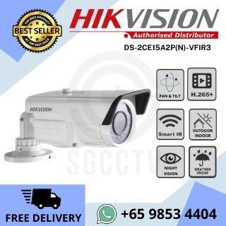 Hikvision CCTV Camera DS-2CE15A2P(N)-VFIR3 Outdoor Weatherproof 700TVL Vari-focal IR Bullet Camera
