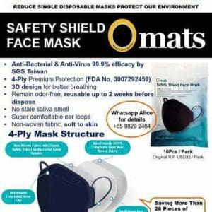 Best Gifts 4-Ply Safety Shield Face Mask Anti Covid Omats