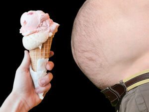 fat belly and ice cream