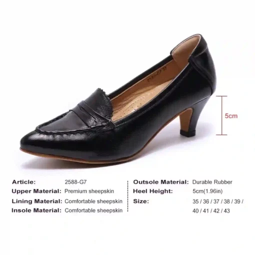 mona flying Penny loafer ful display with dimensions