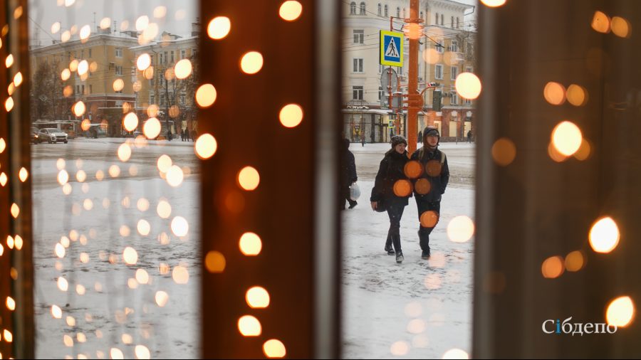 Столица Кузбасса превращается в новогоднюю сказку