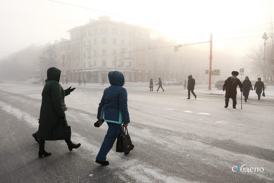 Мороз и никакого солнца: как кемерочане мёрзнут на улицах города