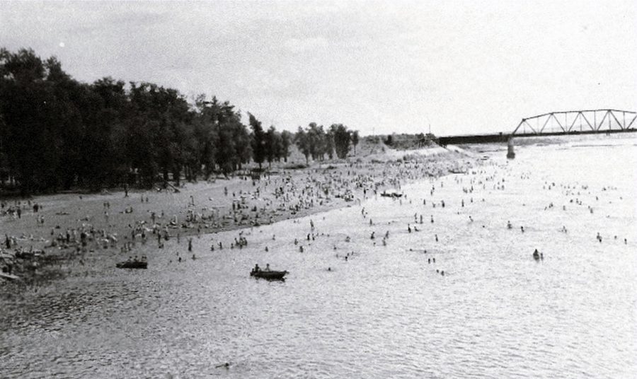 Пляж «Топольники» 1963 год