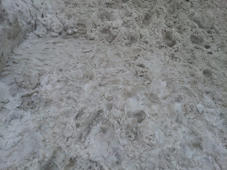 “Позор”: снежный городок из грязных сугробов открыли в Кузбассе
