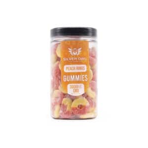 Silver Owl CBD Gummies Peach Rings
