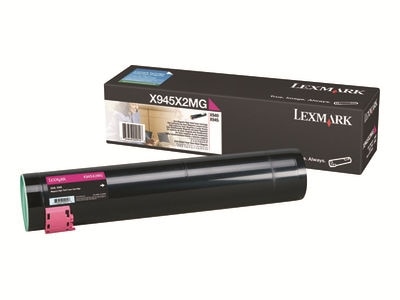 High Yield Toner Cartridge for Lexmark X940e/ X945e Color Laser Printer - Magenta