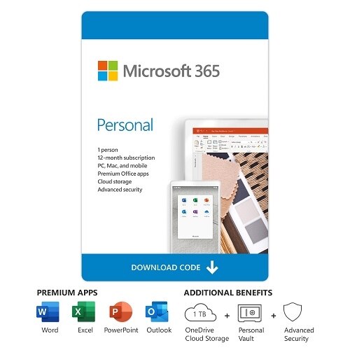 Download Microsoft 365 Personal 1 Year Subscription AutoRenewal