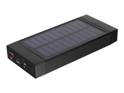 Aluratek APBQ16F - Power bank - solar Li-Ion 16000 mAh - 3 A - 2 output connectors (USB, USB-C)