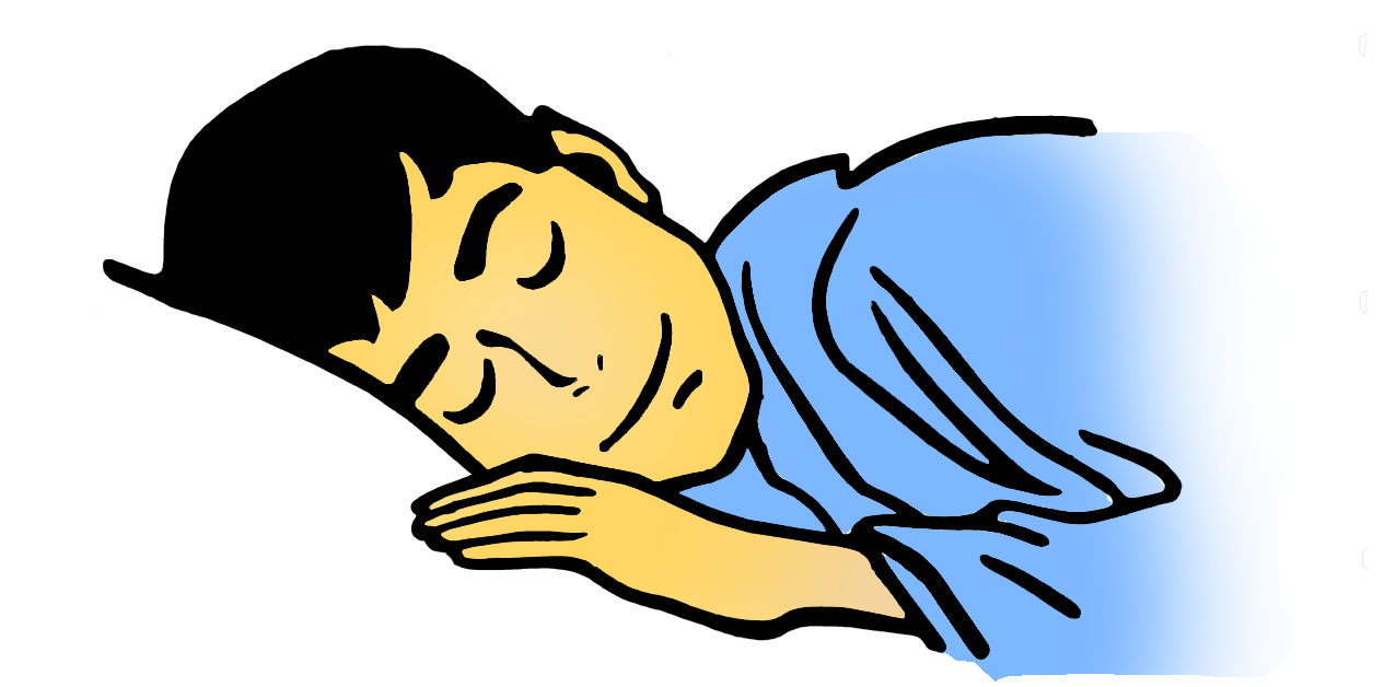 Gambar Orang Tidur Kartun Hitam Putih