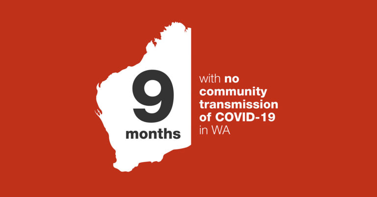 Perth COVID-19 9 Months No Community Transmission