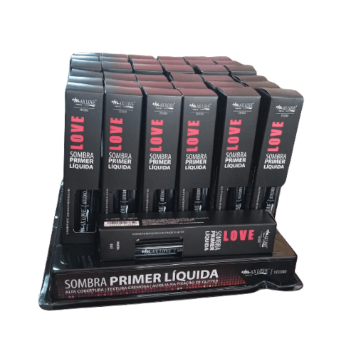 BOX342 SOMBRA PRIMER LIQUIDA PRETA MAX LOVE box co 36pçs sousaVIP