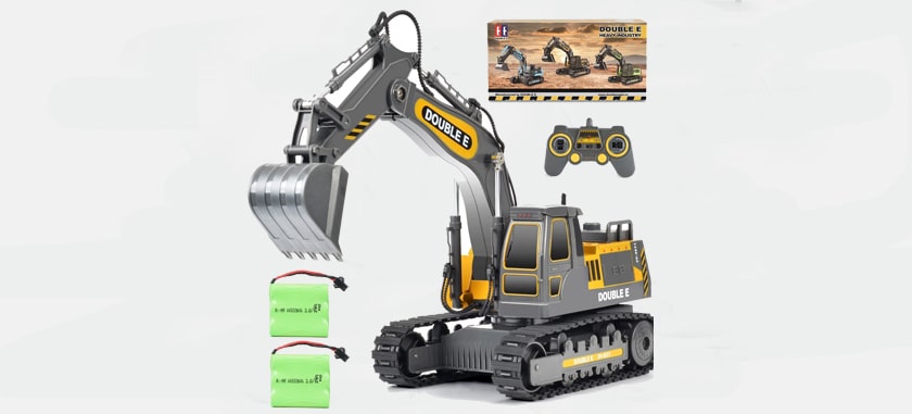 DOUBLE E Construction Toys 350-degree RC Excavator