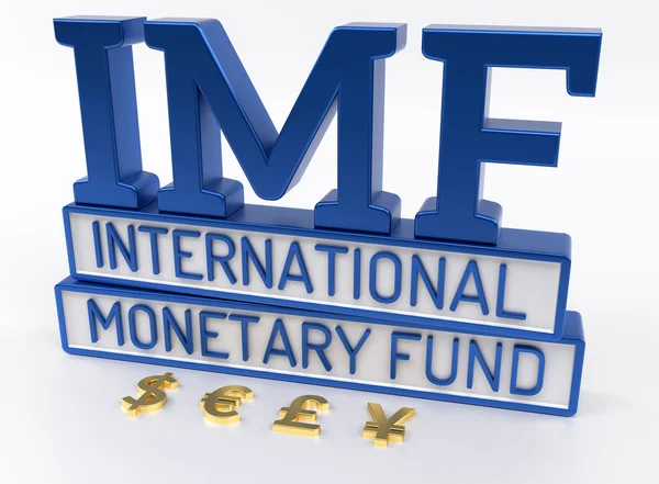 FMI - Fondo Monetario Internacional, Banco Mundial - 3d Render — Foto de Stock