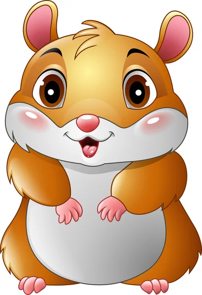 Cartoon smiling hamster Royalty Free Stock Vectors