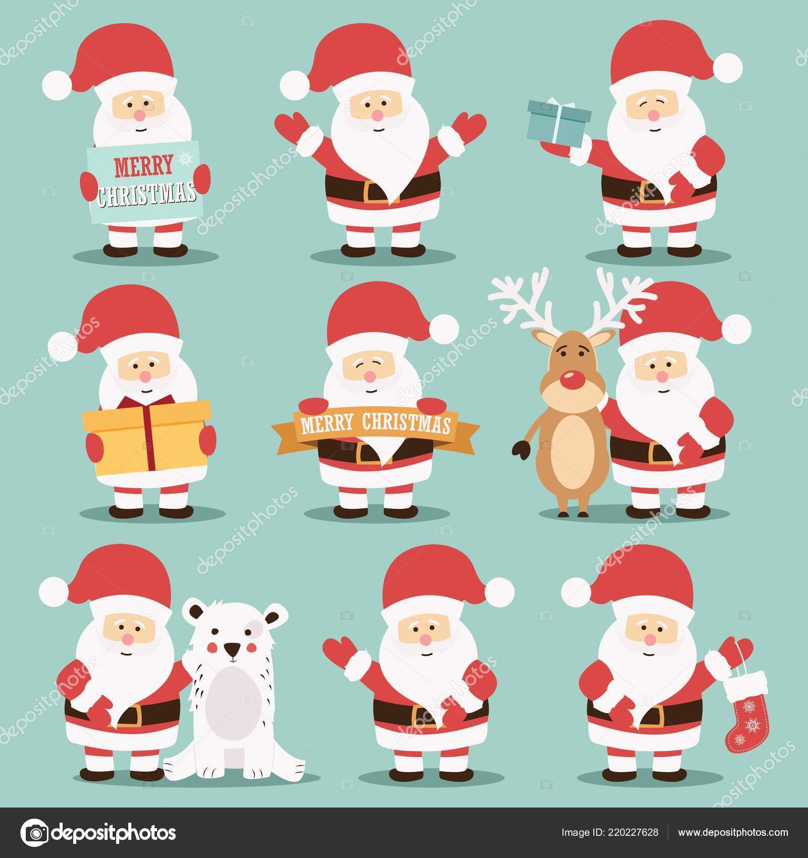 Immagini Natalizie 192 Pixel.Simpatiche Disegno Babbo Natale Immagini