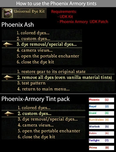 Tinting Phoenix Armory