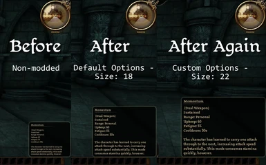 Various Tooltip Font Sizes