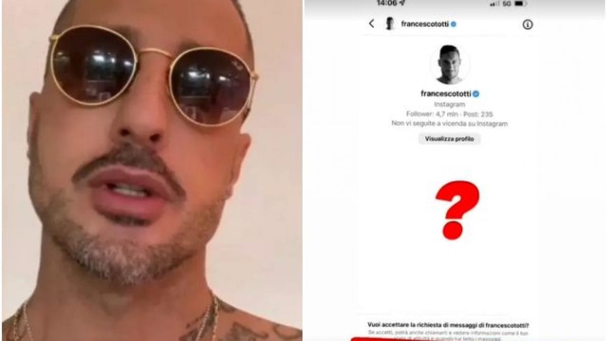 Disattivato L Account Instagram Di Fabrizio Corona Totti Aveva Provato A Contattarlo Dopo Le Accuse