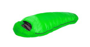 Green cocoon shaped sleeping bag  for cold nights