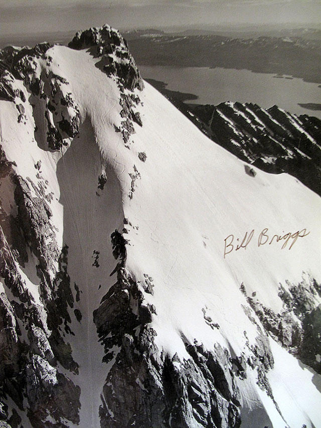 Bill Brigg's tracks - Grand Teton First Descent