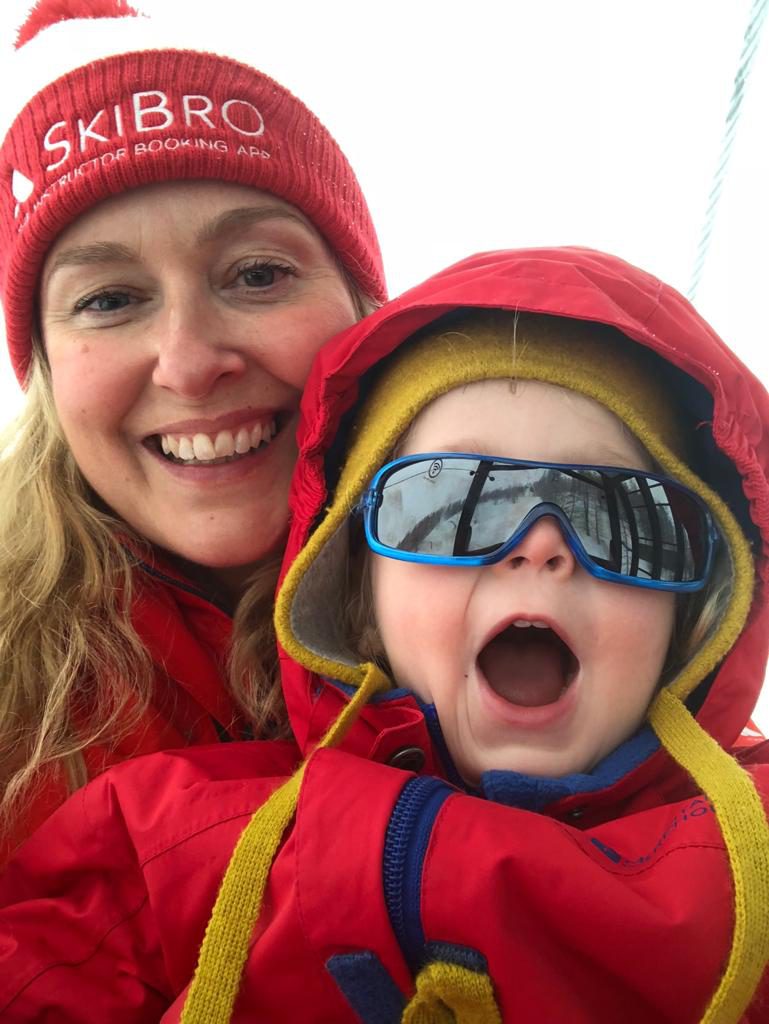 Skiing as a family is magical!